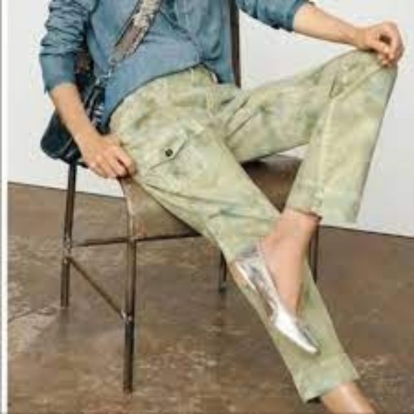 Anthropologie Pants - Anthropologie The Wanderer watercolor tie dye utility pants